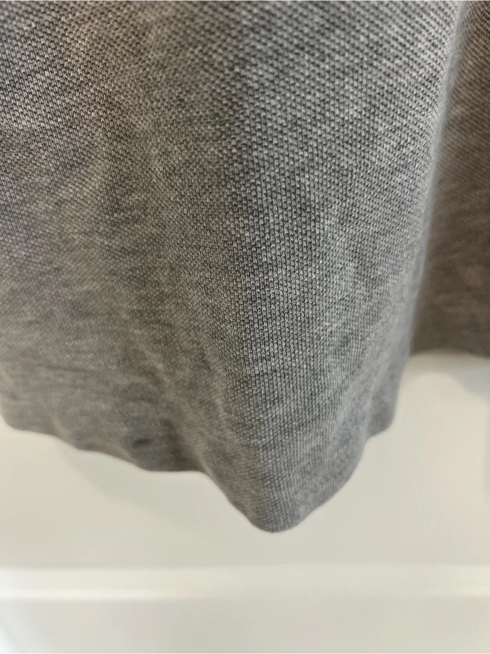 Burberry Brit Gray Polo with Burgundy Embroidered Logo